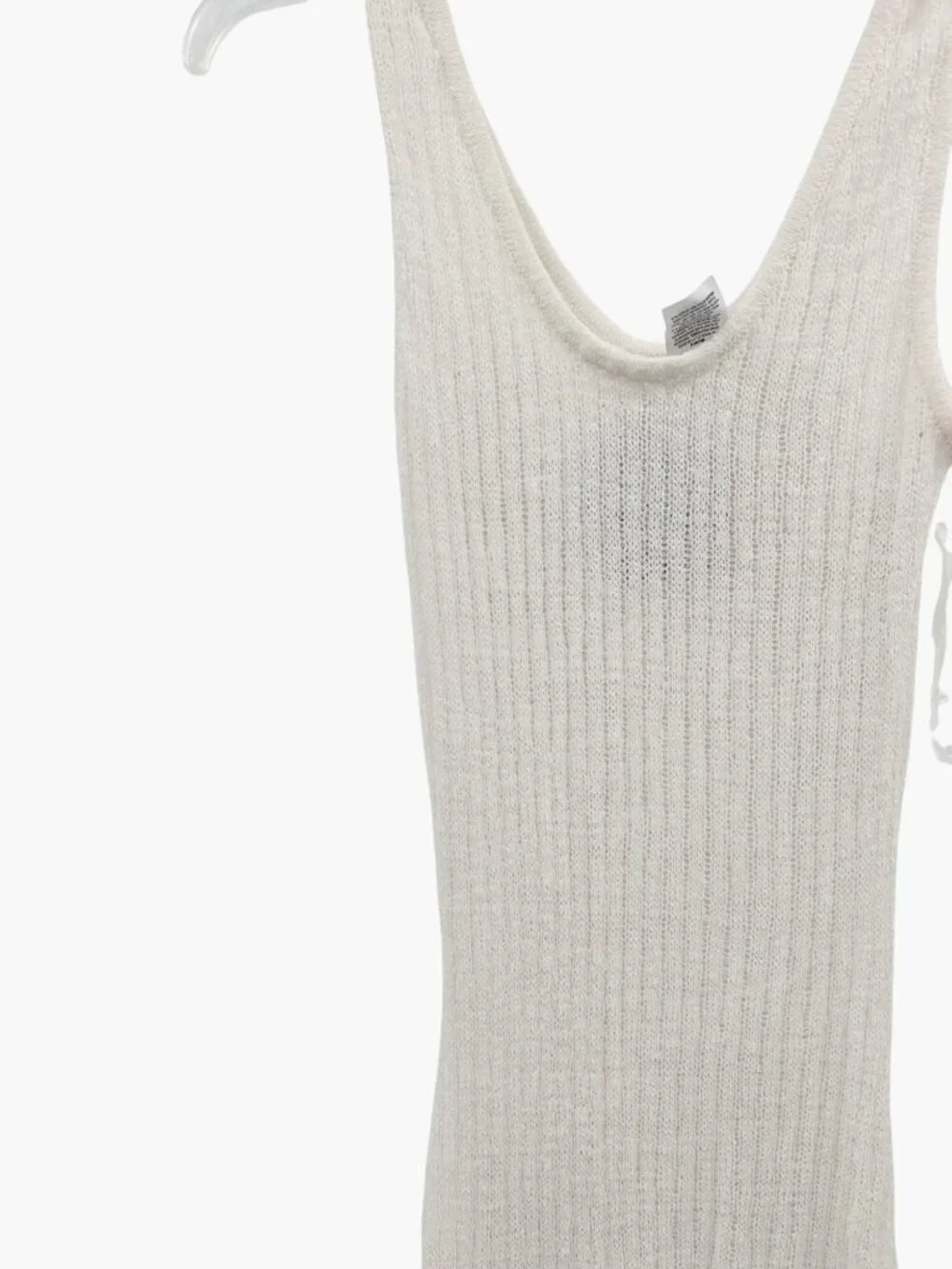 NEW Shade & Shore Knit Maxi Cover Up Tank Dress - Cream - Size S